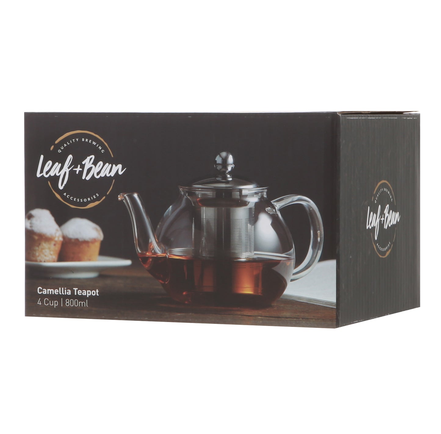 Leaf & Bean Camellia Tea Pot with Lid & Infuser 800ml