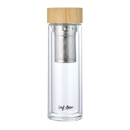 Leaf & Bean Double Wall Glass Tea Infuser 450ml
