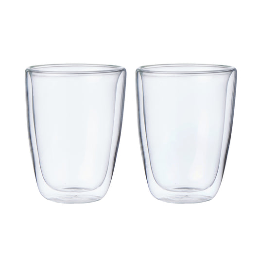 Leaf & Bean; Bean Double Wall Glasses 350ml (Set of 2)
