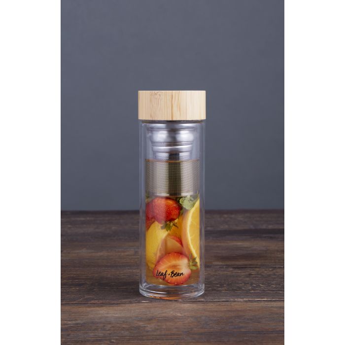 Leaf & Bean Double Wall Glass Tea Infuser 450ml