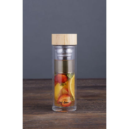 Leaf & Bean Double Wall Glass Tea Infuser 450ml
