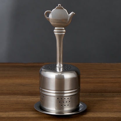 Leaf and Bean Tea Infuser Ball with Handle